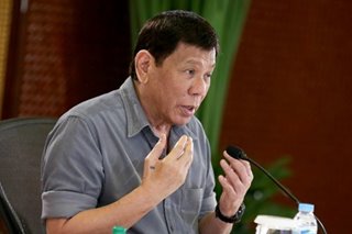 Duterte minaliit ang Senate findings vs Pharmally