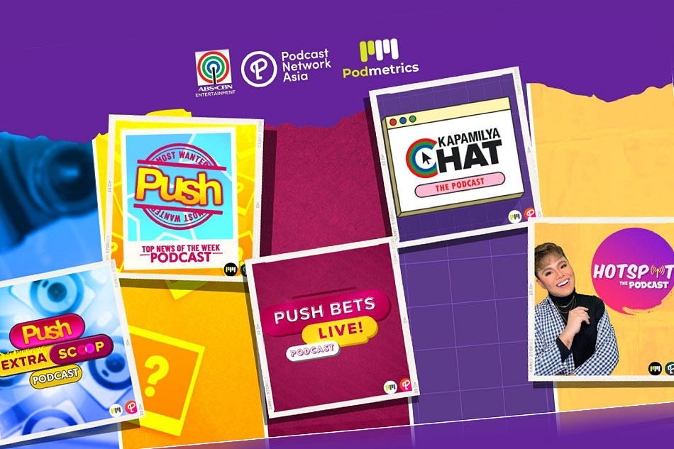 ABS-CBN and Podcast Network Asia are co-producing five entertainment podcasts, now available on major streaming platforms. ABS-CBN