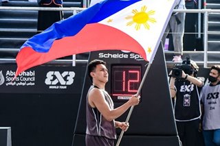 Mac Tallo carries Philippine flag in FIBA 3x3 Masters