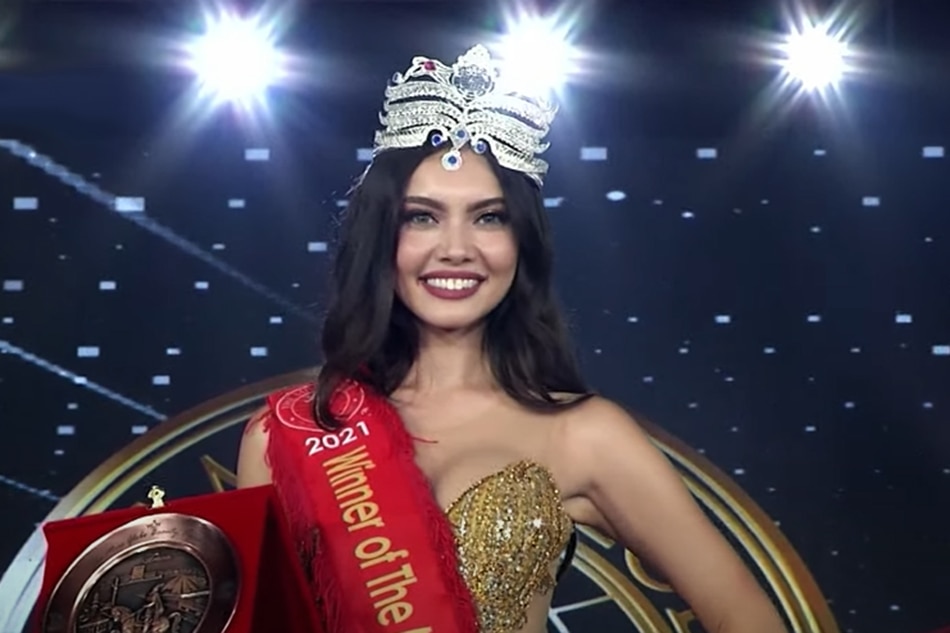 Maureen Montagne is the Philippines' second Miss Globe winner. Screengrab from YouTube