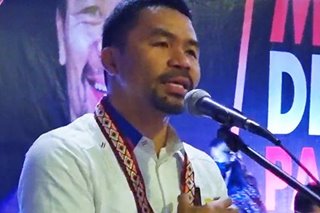 Pacquiao: Stand ground, but stay diplomatic with China