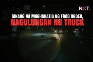 Ginang na maghahatid ng order, nagulungan ng truck 