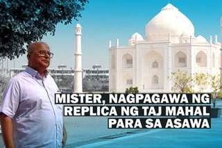 Mister, nagpagawa ng replica ng Taj Mahal para sa asawa