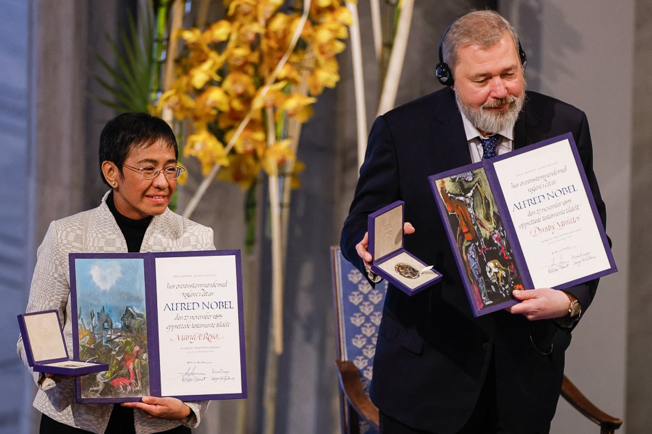 Maria Ressa, Dmitry Muratov awarded Nobel Peace Prize ABSCBN News