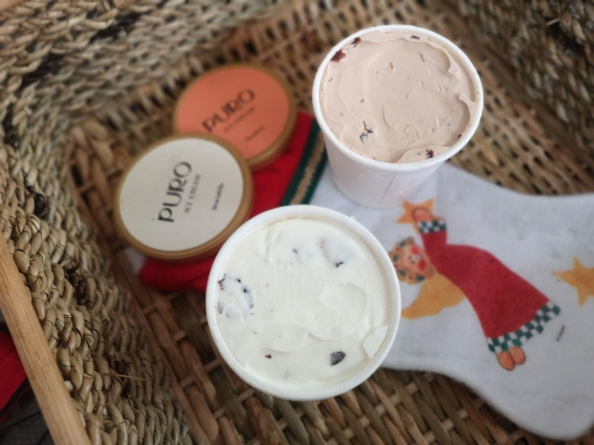 Puro artisanal ice cream. Jeeves de Veyra