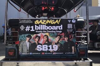 LOOK: Fans promote SB19's 'Bazinga' with special tuk-tuk poster in Bangkok