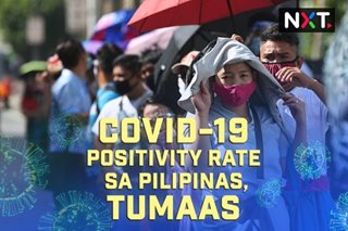 COVID-19 positivity rate sa Pilipinas, tumaas 