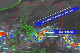 Tail end of frontal system, easterlies to dampen Visayas and Mindanao: PAGASA