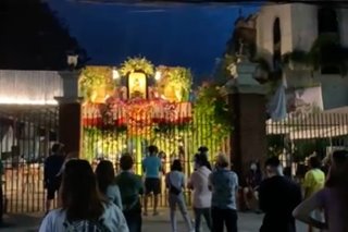 Pandacan Church, tuloy ang pagdiriwang ng kapistahan kahit na sunog ang simbahan