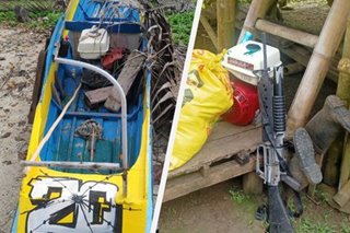 Military recovers firearms, speedboat in Sulu in operation vs Abu Sayyaf