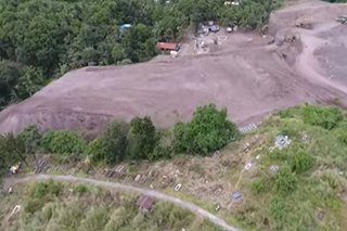 Bahagi ng Montalban Islamic Cemetery natabunan ng lupa mula sa landfill project