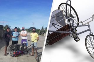 Astig na imbensyon: Bisikleta na, road sweeper pa
