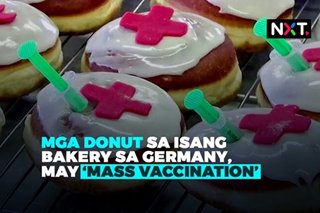Mga donut sa isang bakery sa Germany, may 'mass vaccination'