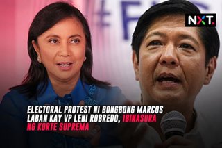 Electoral protest ni Bongbong Marcos laban kay VP Leni Robredo, ibinasura ng Korte Suprema