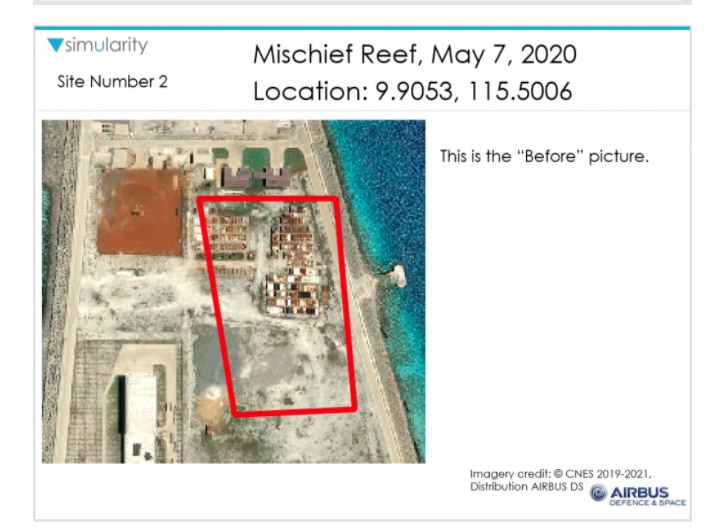 Report shows possible construction on Mischief Reef amid COVID-19 pandemic 3