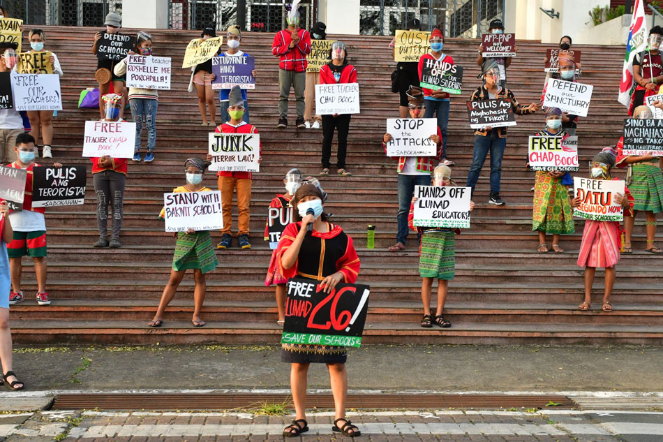 Paglaya ng Lumad students, teachers na dinampot sa Cebu, hiniling 1