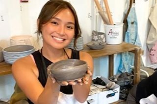 LOOK: Kathryn Bernardo attends pottery class