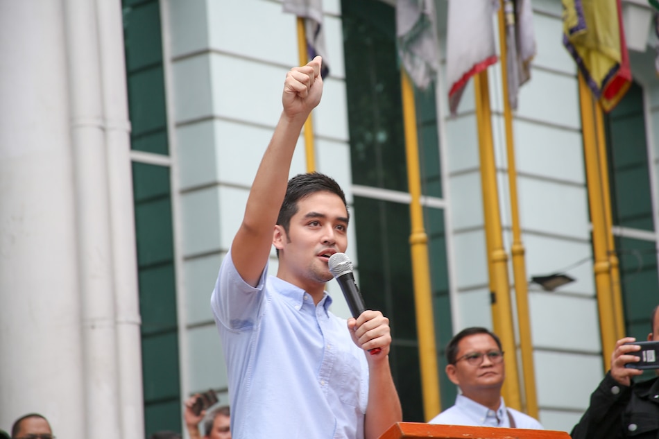 Pasig City Mayor Vico Sotto delivers a speech on his first day as mayor at the Pasig City Hall on July 1, 2019. Jonathan Cellona, ABS-CBN News/File 