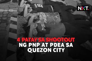 4 patay sa shootout ng PNP at PDEA sa Quezon City