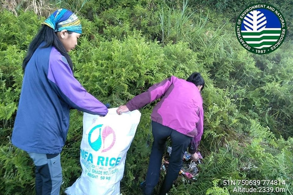 Almost 200 kilos of trash collected in Mt. Apo park clean-up drive 1