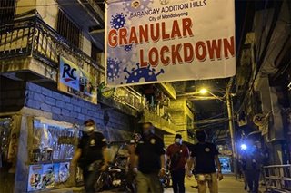 Bahagi ng barangay sa Mandaluyong, isinailalim sa 1-linggong 'granular lockdown'