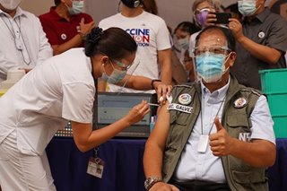Galvez says inoculation of all medical frontliners may take until mid-April