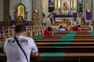 CBCP: Church won't turn away people during Holy Week but not encouraging attendance