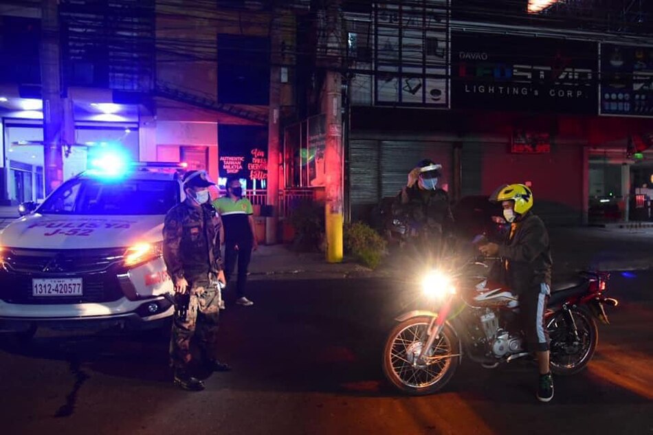 Curfew, liquor ban sa Davao City pinalawig hanggang Mayo 31 1