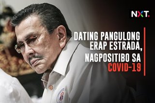 Dating Pangulong Erap Estrada, nagpositibo sa COVID-19