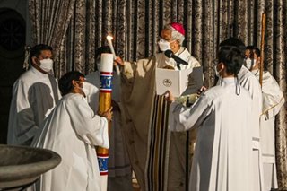 Archdiocese of Manila holds early Easter Vigil
