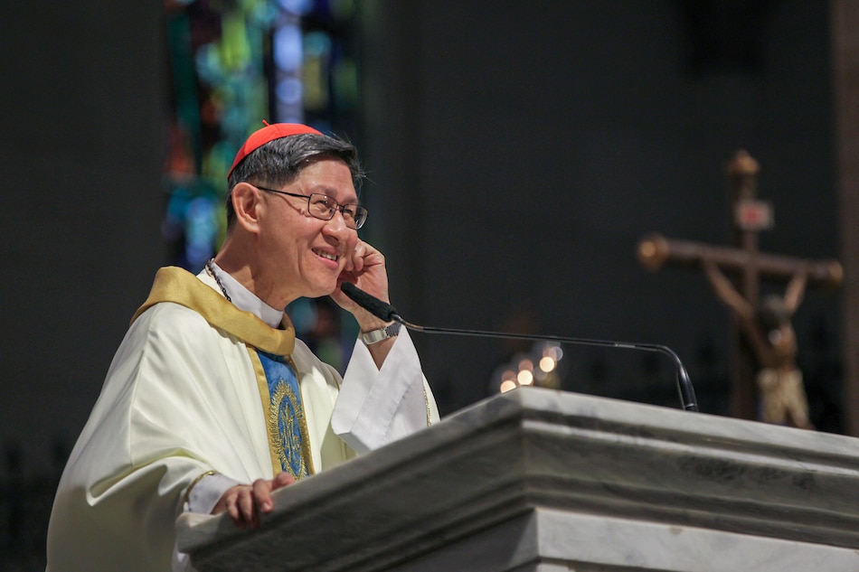 Cardinal Tagle joins Rome&#39;s Easter celebration as he recovers from eye treatment 1