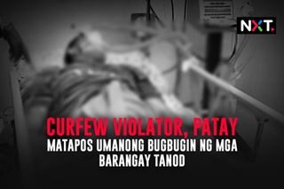 Curfew violator, patay matapos umanong bugbugin ng mga barangay tanod