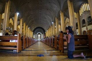 Devotion in Baclaran church