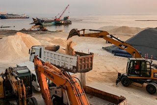 Crushed dolomite replenished along Manila Baywalk
