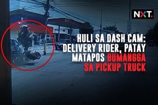 Huli sa dash cam: Delivery rider, patay matapos bumangga sa pickup truck