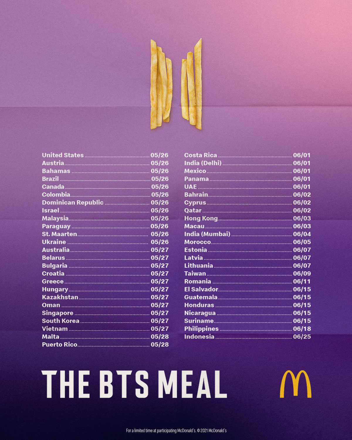 McDonald&#39;s to offer BTS&#39;s signature order in PH 2