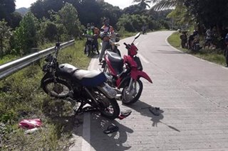 4 sugatan sa salpukan ng 2 motorsiklo sa Davao del Sur