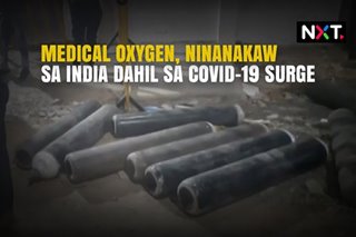 Medical oxygen, ninanakaw na sa India dahil sa COVID-19 surge