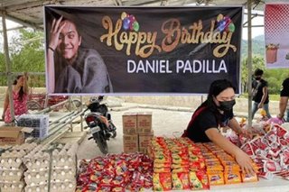 Community pantry sa Tacloban inorganisa para sa kaarawan ni Daniel Padilla