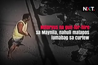 Notoryus na gun-for-hire sa Maynila, nahuli matapos lumabag sa curfew