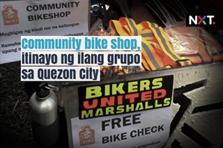 Community bike shop, itinayo ng ilang grupo sa Quezon City