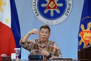 Duterte says he 'never promised anything' on sea dispute vs China