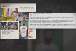 Tindero ng saging na nag-ambag sa community pantry, hinangaan
