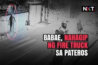 Babae, nahagip ng fire truck sa Pateros