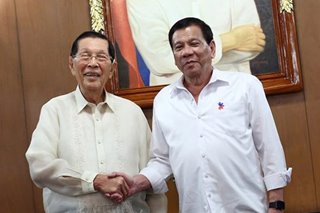 Enrile tells Duterte: Just ignore critics of your policy vs China