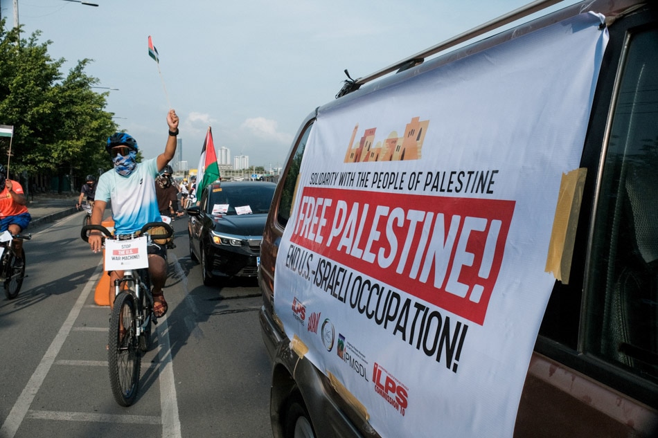 Solidarity bike ride for Palestine