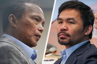 'Wag mo sunugin ang bahay': Cusi tells Pacquiao to prove corruption or shut up