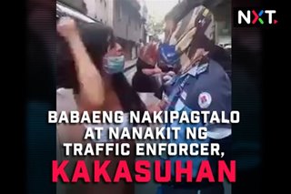 Babaeng nakipagtalo at nanakit ng traffic enforcer, kakasuhan