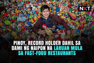 Pinoy, record holder dahil sa dami ng naipon na laruan mula sa fast-food restaurants