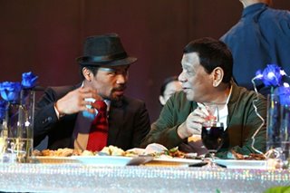 'Mag-aral ka muna,' Duterte tells Pacquiao on China policy